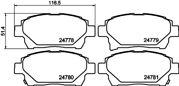 8DB355014601 HELLA Колодки передние