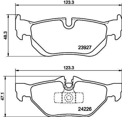 8DB355011301 HELLA Колодки тормозные дисковые комплект