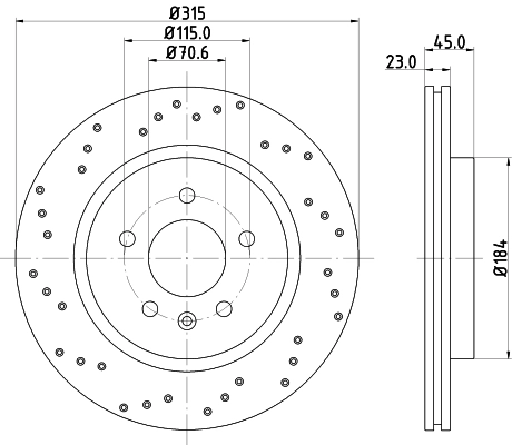 Тормозные диски 569094 Opel