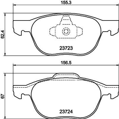 8DB355011191 HELLA Колодки передние