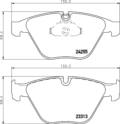 8DB355013931 HELLA Колодки передние
