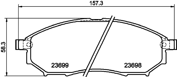 8DB355013141 HELLA Колодки передние