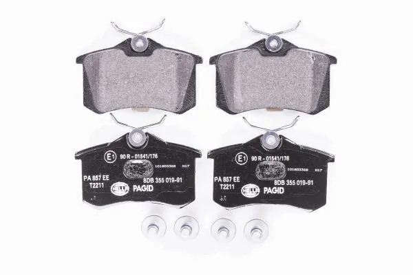 Купить 8DB355019911 HELLA Колодки тормозные задние, дисковые