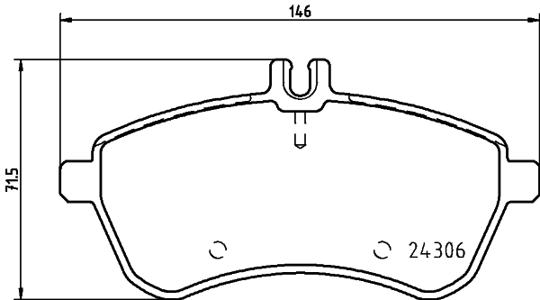 8DB355012581 HELLA Колодки передние