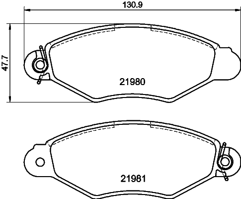 8DB355012711 HELLA Колодки передние