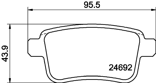 8DB355013971 HELLA Колодки тормозные дисковые комплект
