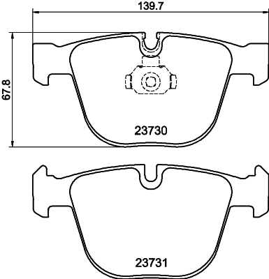 8DB355010751 HELLA Колодки тормозные дисковые комплект