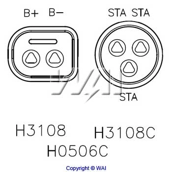H3108 WAI Реле-регулятор напряжения