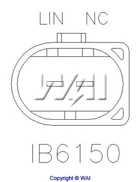 Реле зарядки генератора WAI IB6150 цена, от 31.95 USD