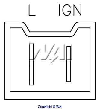 Relê-regulador do gerador (relê de carregamento) Renault 21 сaixa (S48) (1986 - 1994) 