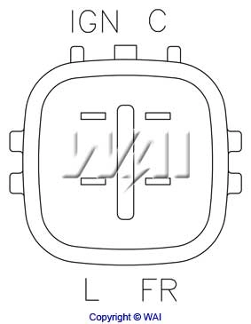Relê-regulador do gerador (relê de carregamento) Jaguar X-type CF1