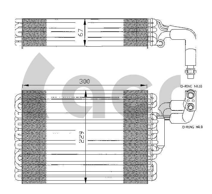 Vaporizador de aparelho de ar condicionado Mercedes E W124