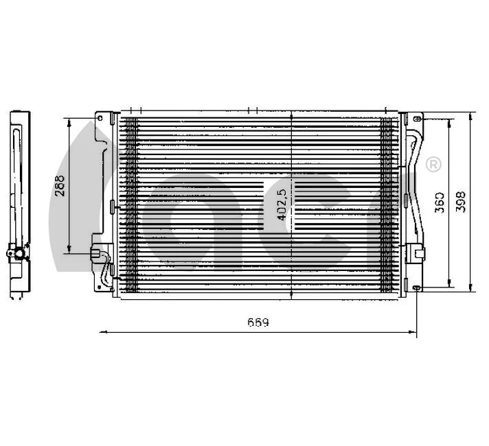 Radiador de aparelho de ar condicionado Volvo V70 1 LV