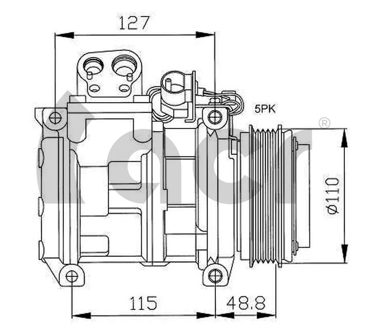 Compressor de aparelho de ar condicionado BMW 5 E34
