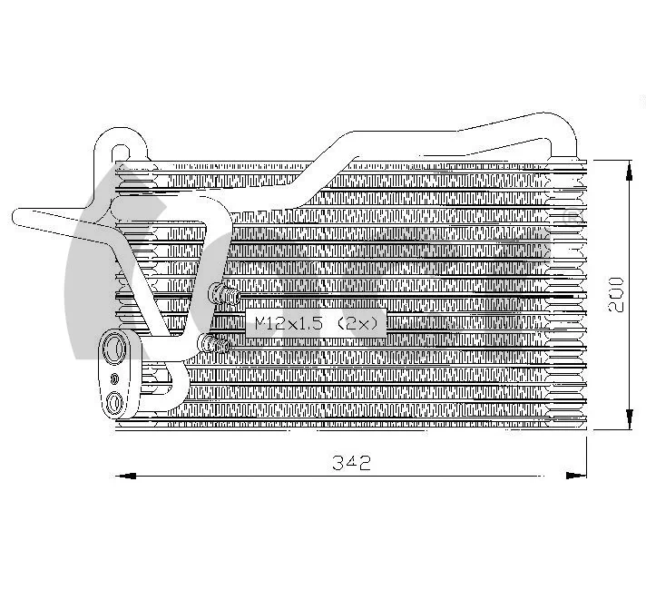 Vaporizador de aparelho de ar condicionado Audi 80 89, 89Q, 8A