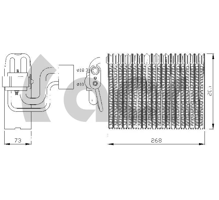 Vaporizador de aparelho de ar condicionado Alfa Romeo 147 937