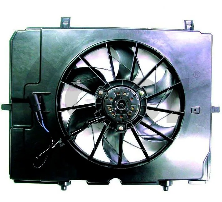  Ventilador elétrico de esfriamento montado (motor + roda de aletas) Mercedes E carrinha (S210) (1996 - 2003) 