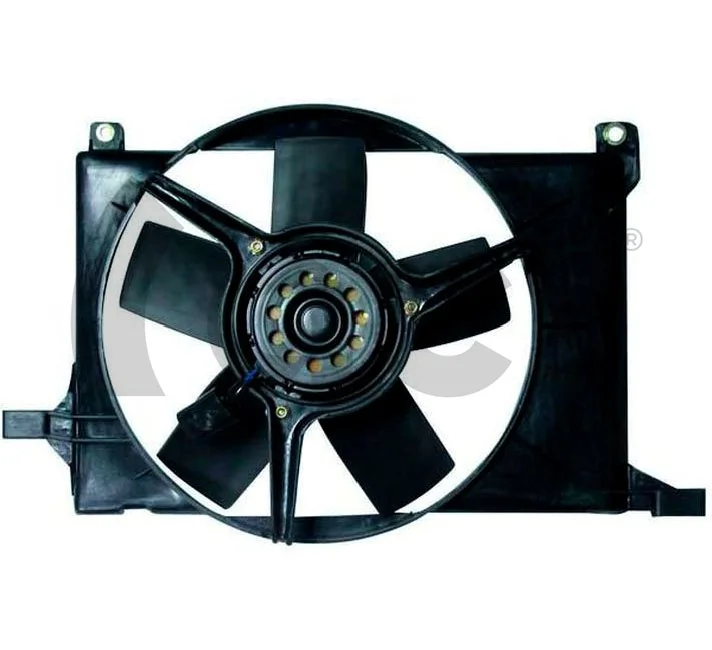 Ventilador elétrico de esfriamento montado (motor + roda de aletas) Opel Combo
