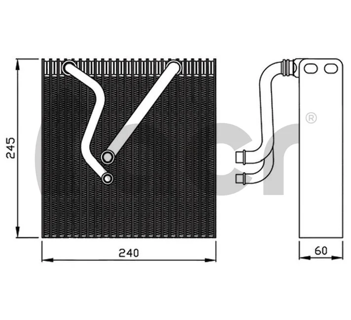 Vaporizador de aparelho de ar condicionado Volkswagen Tiguan 1 5N1, 5N2