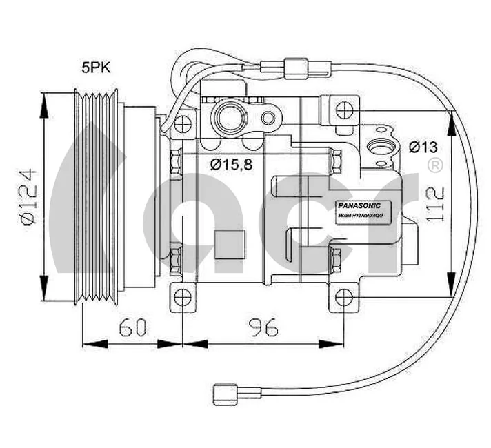 Compressor de aparelho de ar condicionado Mazda 626 5 GF