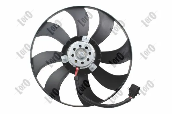Ventilador elétrico de esfriamento montado (motor + roda de aletas) Skoda Fabia II 5J2, 542, 572, 582