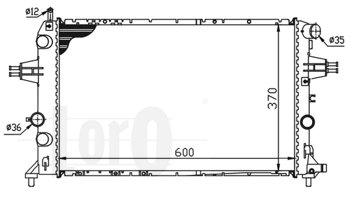 Радиатор охлаждения двигателя Opel 9202501 цена, от 66.30 USD