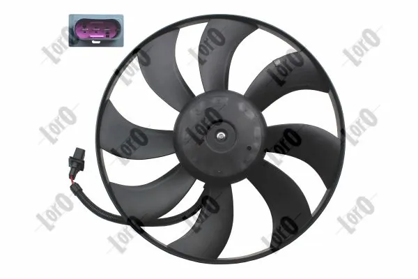 Ventilador elétrico de esfriamento montado (motor + roda de aletas) para Skoda Fabia II 5J2, 542, 572, 582