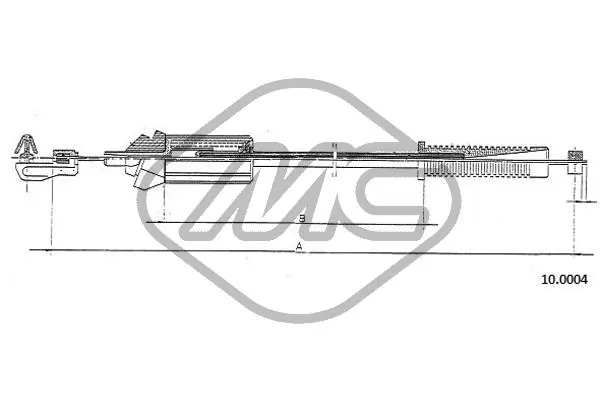  Cabo/pedal de gás (de acelerador) Peugeot 205 II hatchback (20A, C) (1987 - 1998) II