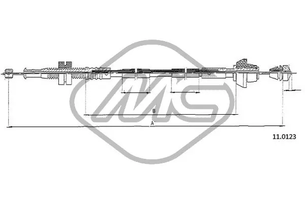 Трос акселератора на Ford Fiesta Mk4 JAS, JBS