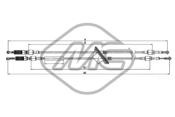  Cabo de mudança duplo Fiat Doblo I сaixa (223) (2001 - 2010) I