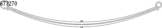 Рессора задняя 1673604280 Peugeot/Citroen