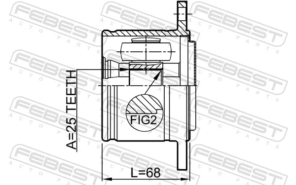 ШРУС внешний передний, правый Pascal G75019PC цена, от 35.37 USD