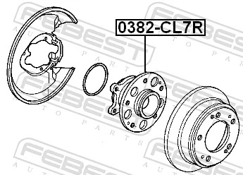 0382CL7R Febest Ступица задняя