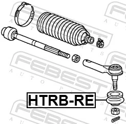 HTRBRE Febest Пыльник рулевого наконечника