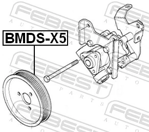BMDSX5 Febest Шкив насоса ГУР