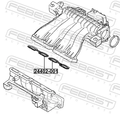  Прокладка впускного коллектора на Renault Clio III BR01, CR01