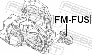 FMFUS Febest Задняя подушка двигателя