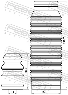 APK0128 Magneti Marelli Буфер (отбойник) амортизатора переднего + пыльник