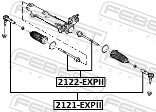 2122EXPII Febest Тяги рулевые