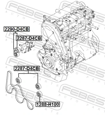 Натяжитель клинового ремня на Hyundai H-1 STAREX Starex 