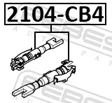 2104CB4 Febest Регулятор заднего барабанного тормоза