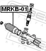 MRKB01 Febest Пыльник рулевого механизма/рейки, правый