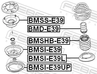 BMSIE39L Febest Проставка (резиновое кольцо) пружины передней нижняя