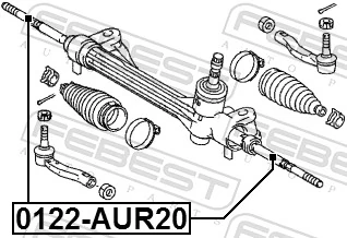 0122AUR20 Febest Тяги рулевые