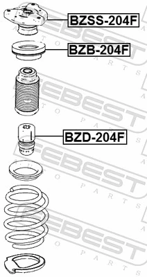 BZB204F Febest Подшипник верхней опоры