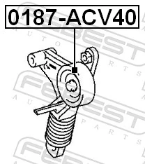 0187ACV40 Febest Натяжитель клинового ремня