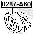 0287A60 Febest Натяжитель клинового ремня