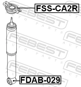 FSSCA2R Febest Опора амортизатора