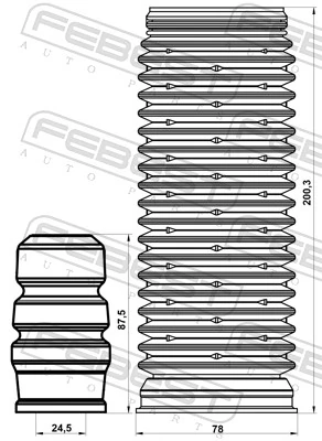 Пыльники и отбойники амортизатора на Volkswagen Caddy III 2KB, 2KJ, 2CB, 2CJ