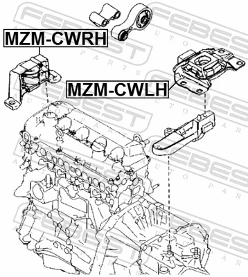 MZMCWRH Febest Правая подушка двигателя